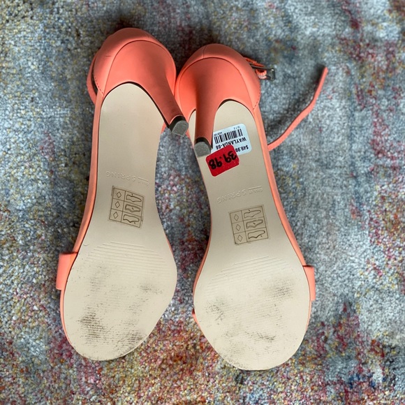 Neon Coral Heels - Picture 4 of 4